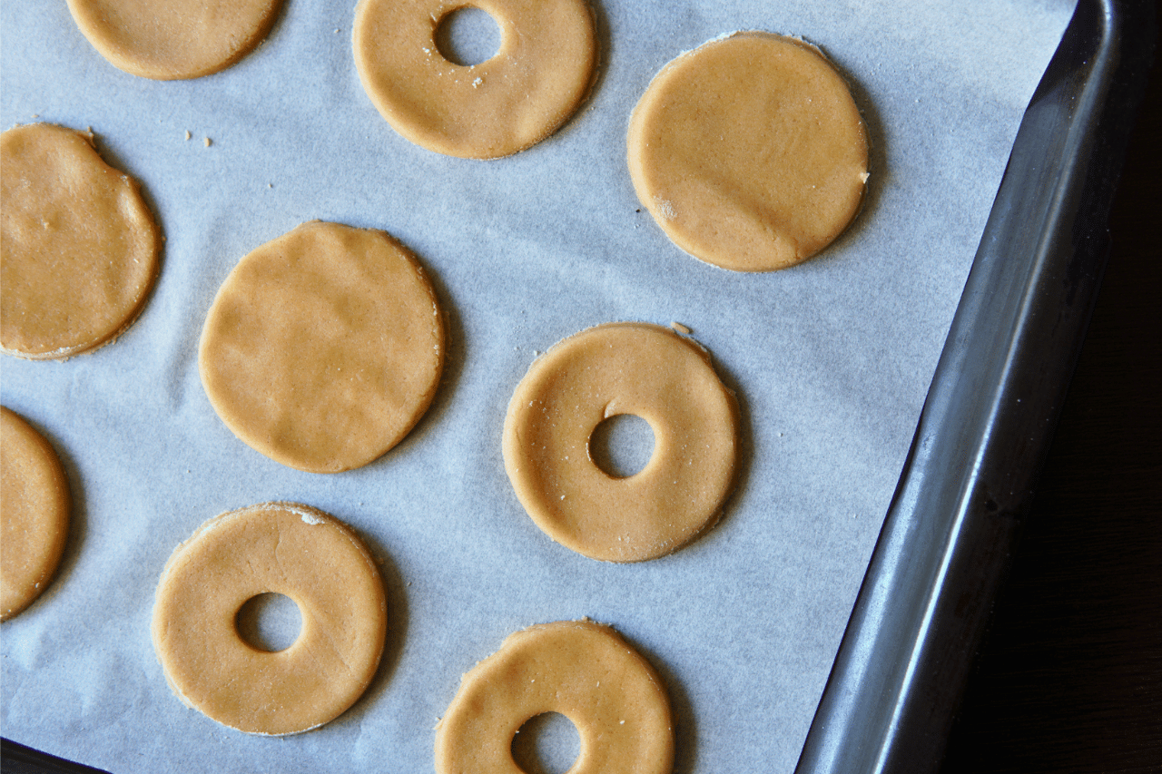 Kolaci na plehu za pecenje, Cookie Dough on baking tray