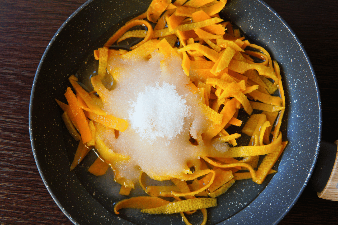 Kuvanje kore sa šećerom, Cooking orange peels with sugar