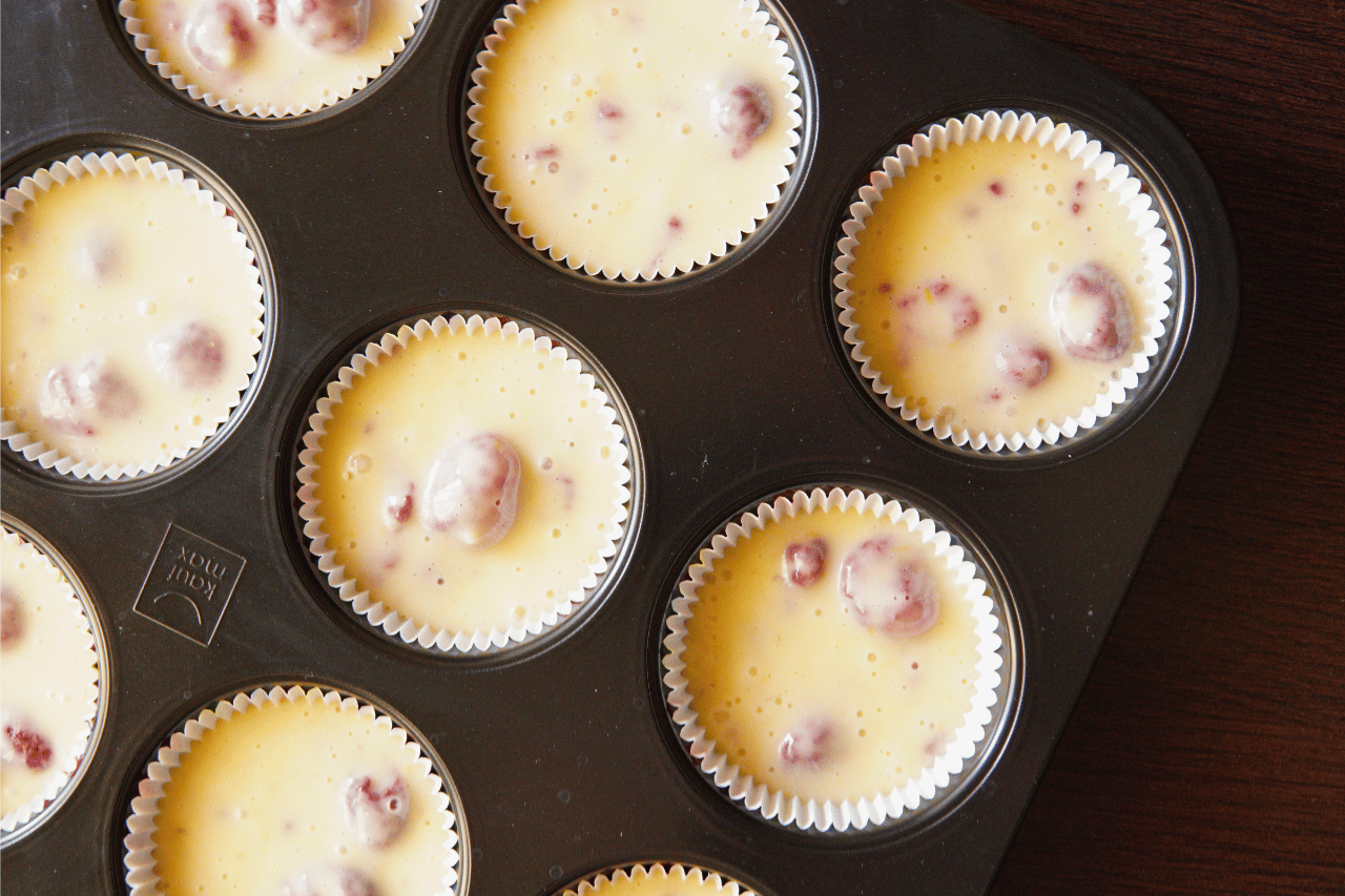 Mafini u kalupu, Batter in muffin tray